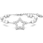 Bracelets de perles de créateur Swarovski blancs en cristal à perles look fashion pour femme en promo 