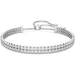 Bracelets de créateur Swarovski blancs en métal look fashion pour femme en promo 