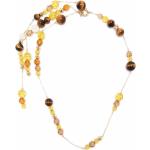 Colliers de créateur Swarovski jaunes en laiton à perles de perles pour femme en promo 