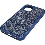 Coques & housses iPhone 12 Mini de créateur Swarovski bleues Anti-choc look Rock 