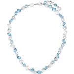 Colliers de créateur Swarovski bleus en cristal pour femme 