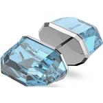 Clous d'oreille, puces d'oreille de créateur Swarovski bleus en métal à clous look fashion pour femme en promo 