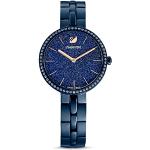 Accessoires de montre de créateur Swarovski bleus en acier look fashion pour femme 