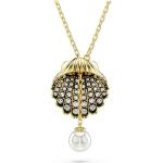Pendentifs en or de créateur Swarovski blancs en cristal à perles look fashion pour femme en promo 