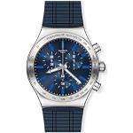 Montres Swatch bleues look fashion 