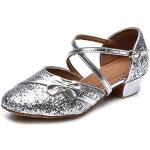 Chaussures de jazz argentées à sequins Pointure 36 look fashion pour femme 