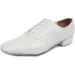Chaussures de tango blanches en daim légères à lacets Pointure 42 look fashion pour homme 