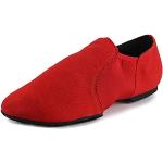 Chaussures de tango rouges en toile Pointure 38 plus size look fashion pour femme 