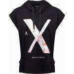 Sweats de créateur Armani Exchange noirs à capuche Taille XS pour femme en promo 