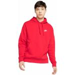 Sweats Nike Sportswear rouges en polaire à capuche Taille XL look sportif pour homme en promo 
