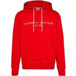 Sweats d'automne Tommy Hilfiger rouges à capuche Taille M look fashion pour homme en promo 