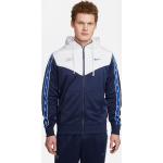 Sweat zippé à capuche Nike Repeat Bleu Marine & Blanc pour Homme - DX2025-411 - Taille M