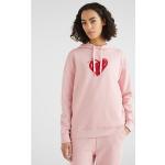 Sweats pour la Saint-Valentin Tommy Hilfiger roses en coton bio éco-responsable à capuche Taille XL pour femme en promo 
