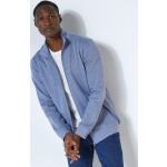 Sweats zippés bleus en coton à manches longues Taille 4 XL pour homme en promo 