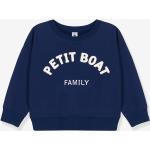 Sweatshirts Petit Bateau bleus en coton à motif bateaux bio éco-responsable Taille 12 ans pour fille en promo de la boutique en ligne Vertbaudet.fr 