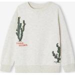 Sweatshirts Vertbaudet beiges en coton à motif cactus Taille 3 ans pour garçon en promo de la boutique en ligne Vertbaudet.fr 