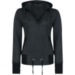 Sweat-shirt à capuche de Black Premium by EMP - Sweat À Capuche Patched - S à L - pour Femme - noir