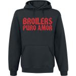 Sweat-shirt à capuche de Broilers - Puro amor - S à XXL - pour Homme - noir