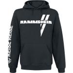 Sweat-shirt à capuche de Rammstein - Croix Blanche - M à XXL - pour Homme - noir