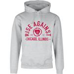 Sweat-shirt à capuche de Rise Against - Classic Arch - S à XXL - pour Homme - gris chiné