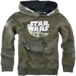 Sweat-shirt à capuche de Star Wars - Enfants - Grogu - Croquis - 116 - pour Unisexe - kaki