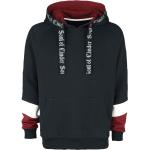 Sweat-shirt à capuche Gaming de Dark Souls - Bonfire - S à XXL - pour Homme - noir/rouge