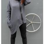 Sweats zippés gris en coton à motif USA à capuche Taille XS pour femme 