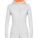 Sweat-shirt pour femme Icebreaker Quantum III LS Zip Hood XL XL gris