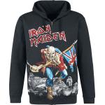 Sweat-shirt zippé à capuche de Iron Maiden - The Trooper - Battlefield - M à XXL - pour Homme - noir
