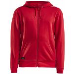 Sweats zippés Craft rouges à capuche Taille XXL look sportif pour homme 