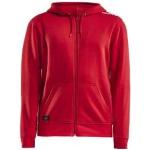 Sweats zippés Craft rouges à capuche Taille XXL look sportif pour homme 
