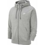 Sweat Zippé Nike Sportswear Club pour Homme Taille : L Couleur : Dk Grey Heather/Matte Silver/White