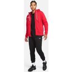 Sweats zippés Nike rouges à capuche Taille M pour homme 