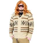 Sweater à fermeture éclair The Big Lebowski Jeffery The Dude - Costume - Cardigan - Beige - X-Large