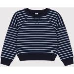 Sweatshirts Petit Bateau bleus à rayures pour fille de la boutique en ligne Petit-bateau.fr 