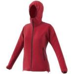 Vestes de ski adidas Terrex Agravic rouges coupe-vents col montant à manches longues Taille XS pour femme 