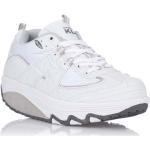 Chaussures de fitness blanches Pointure 41 avec un talon entre 5 et 7cm pour femme en promo 