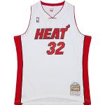 Maillots de basketball Mitchell and Ness blancs en fil filet NBA Taille M pour homme 