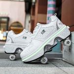 Chaussures de skate  blanches respirantes Pointure 39 look Skater pour garçon 
