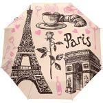 Symboles De La Tour Eiffel Paris Parapluie Pliant Automatique Coupe-Vent Ultra-léger Voyage Incassable Parapluies pour Homme Femme
