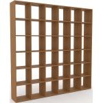 Système d'étagère - Chêne, design contemporain, rangements de qualité, modulables - 233 x 233 x 35 cm, personnalisable