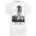 T-shirts Mister Tee blancs en velours Tupac Shakur à manches courtes Taille M pour homme 