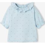 T-shirts à imprimés Vertbaudet bleus en coton Taille 9 mois pour bébé de la boutique en ligne Vertbaudet.fr 