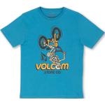 T-shirts à manches courtes Volcom bleus enfant look fashion 
