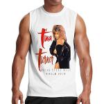 T-shirt à manches courtes Tina Turner - World Tour pour homme - Classic Athletic - Blanc - Blanc - L
