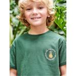 T-shirts à imprimés Vertbaudet vert sapin tropicaux en coton à motif ananas Taille 14 ans pour garçon de la boutique en ligne Vertbaudet.fr 