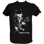 T-shirts noirs oeko-tex à manches courtes AC/DC à manches courtes Taille XL look Rock pour homme 