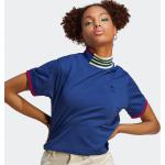 T-shirt courts adidas Originals bleus en coton Taille XS classiques pour femme 