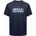 T-shirts basiques de créateur Armani Exchange bleus Taille XXL look casual pour homme en promo 