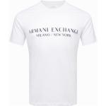 T-shirts à imprimés de créateur Armani Exchange blancs en coton Taille XL pour homme 